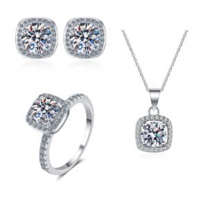 Set Royal Cushion Halo