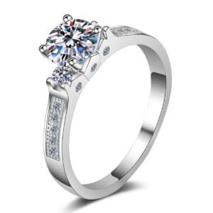 Crown Moissanite Ring