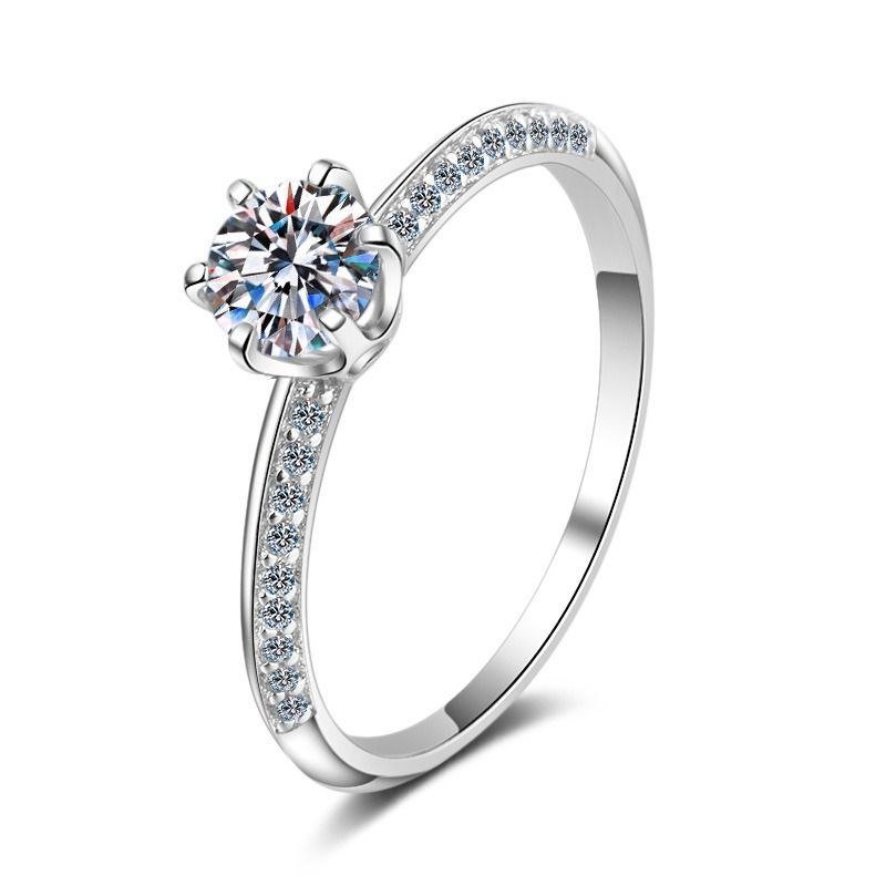 Elegant Moissanite Solitaire Ring
