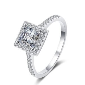Square Moissanite Ring