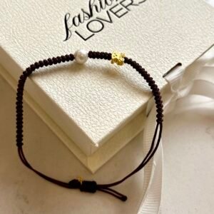 Pulsera Hilo Pearl Soul Brown