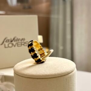 Anillo Teddy Noir Gold