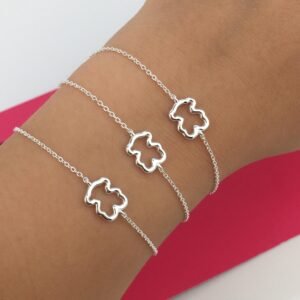 Pulsera Teddy Minimal Silver