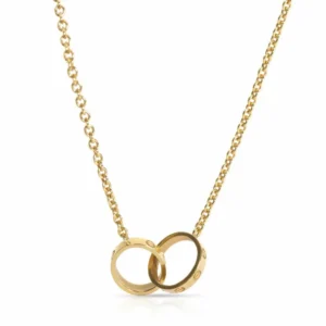 Collar Iconic Anillos Dorado