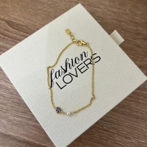 Pulsera Essence Corazón Brillante Dorada